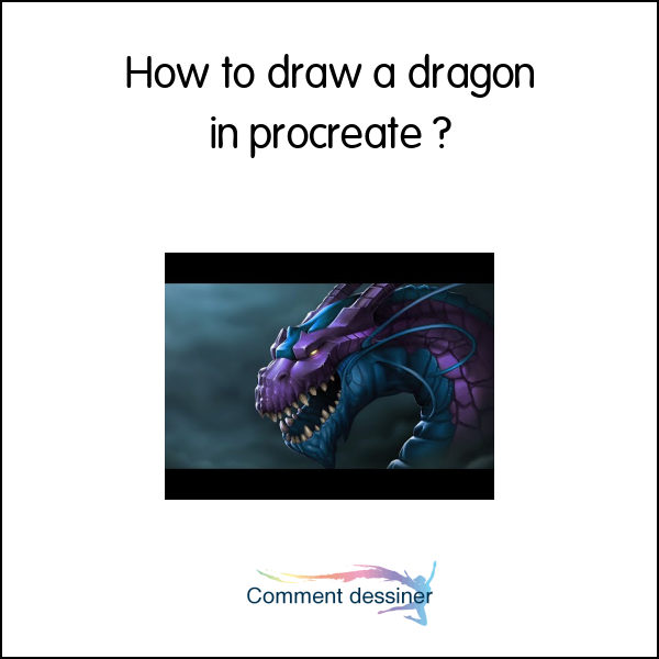 How to draw a dragon in procreate